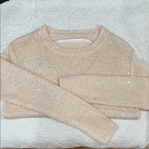 F21 open back sweater